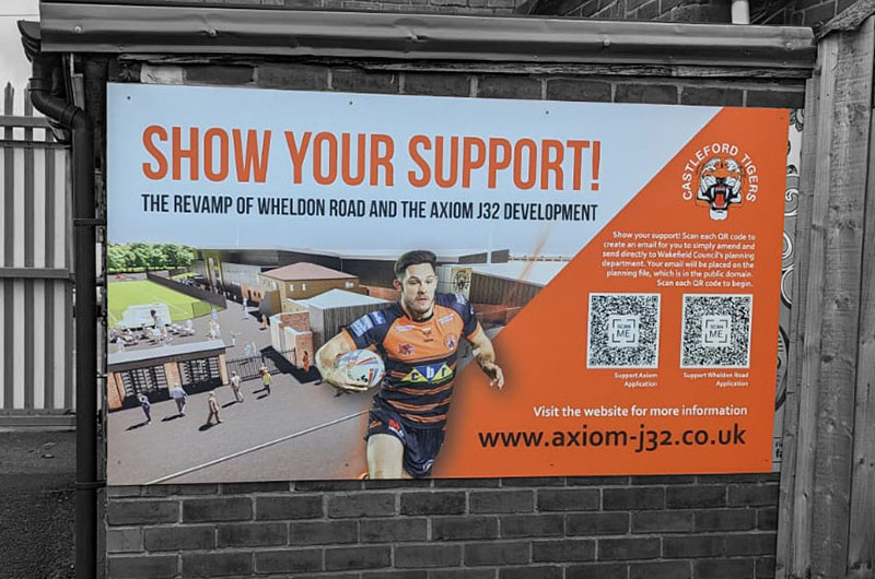 Castleford Tigers Onsite signage