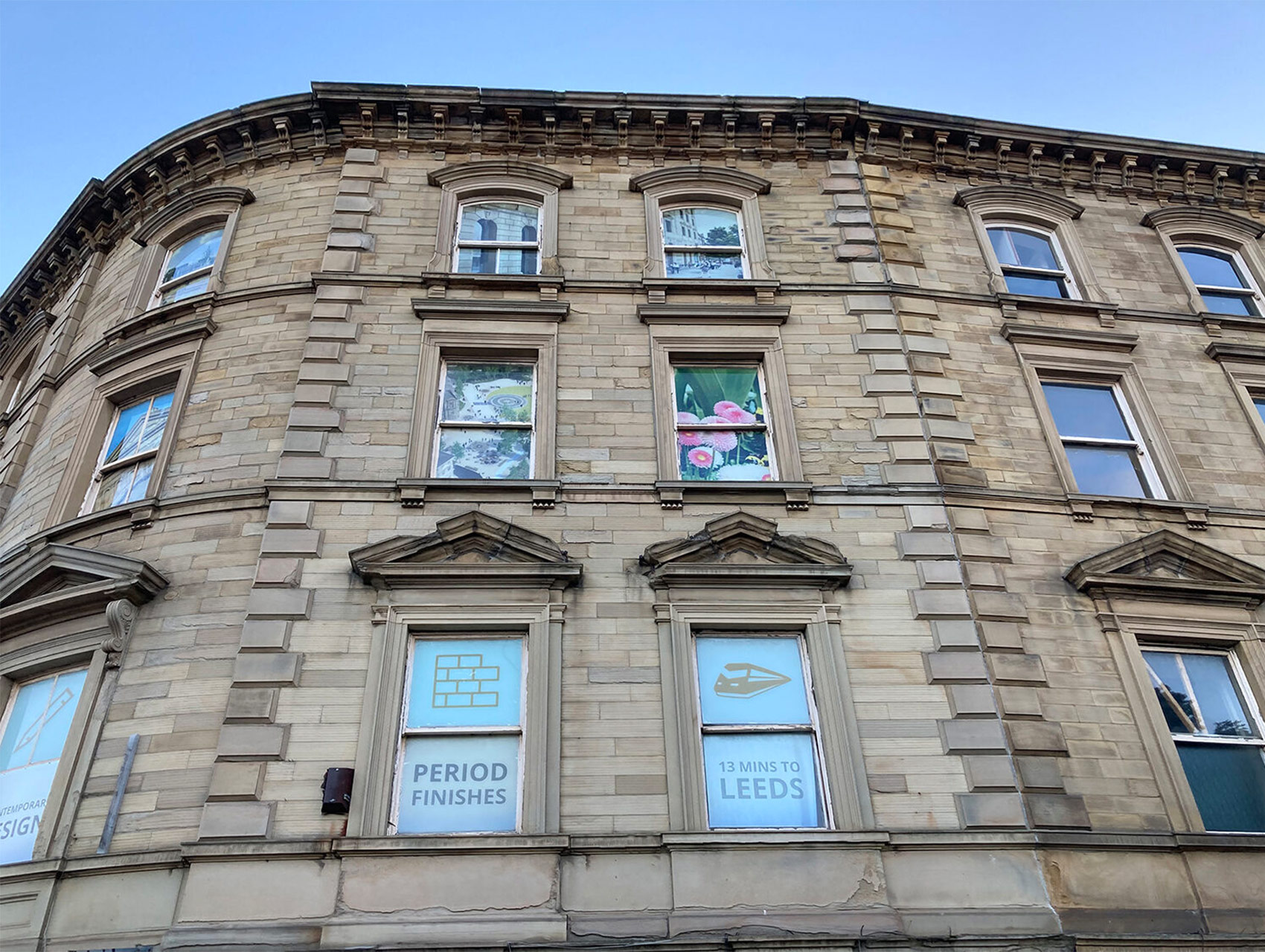 Station Apartments, Dewsbury window graphics