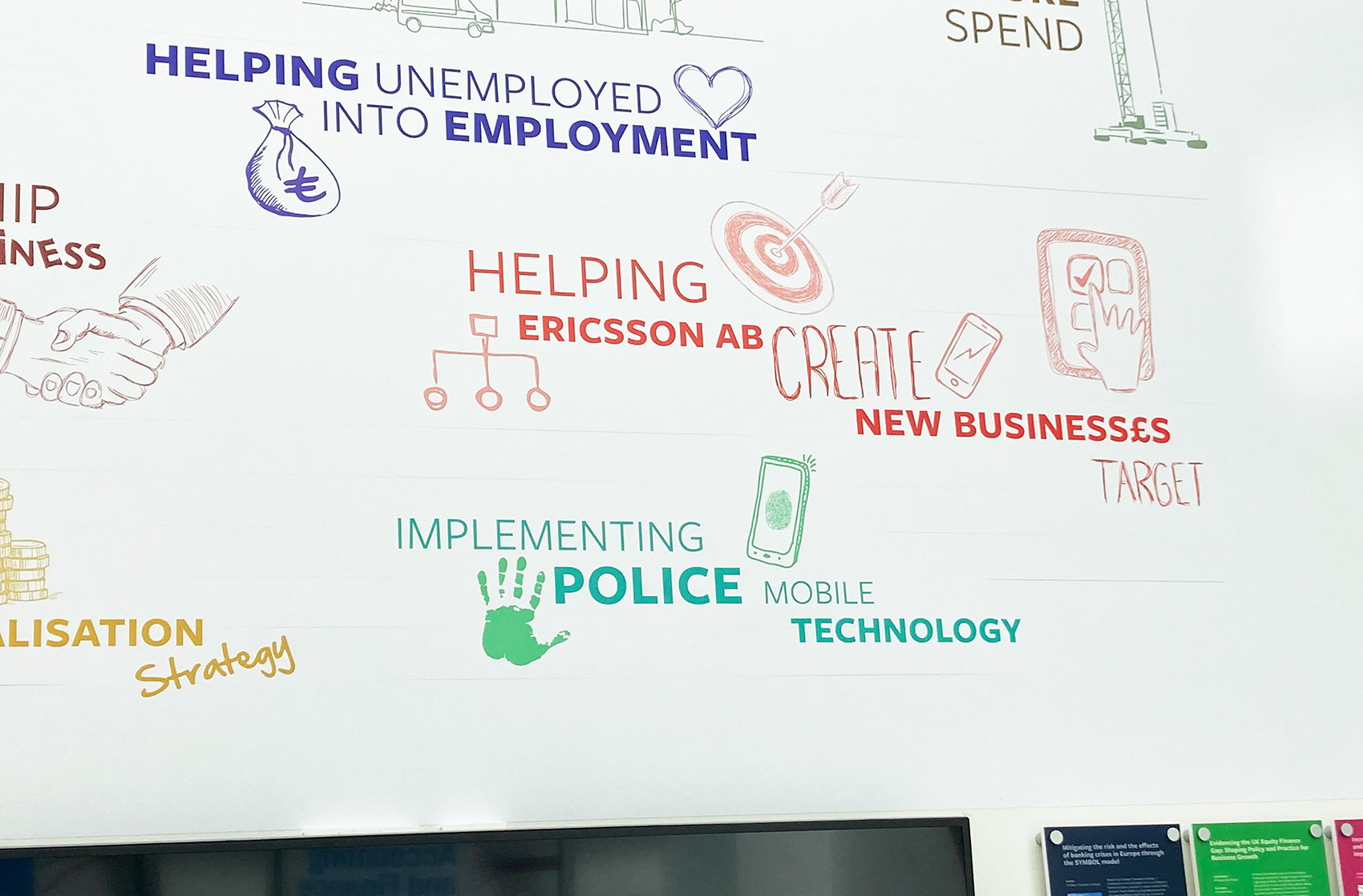 University of Leeds, Business School close up of police technology graphic