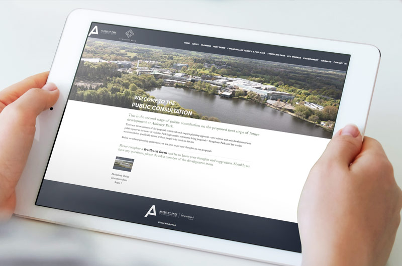 Alderley Park, Symphony Park, Retirement Village, website ipad