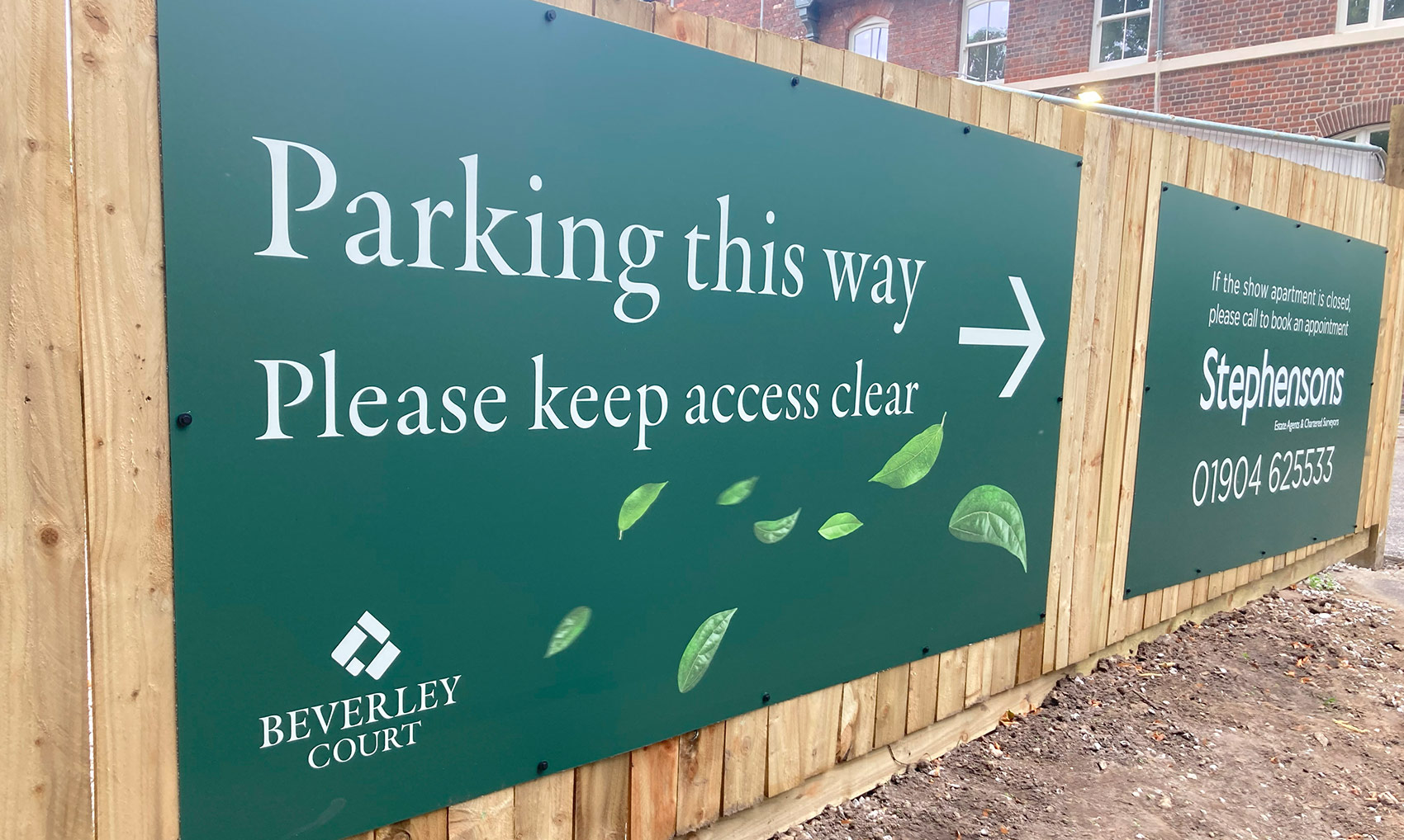 Beverley Court, York Onsite Parking Signage