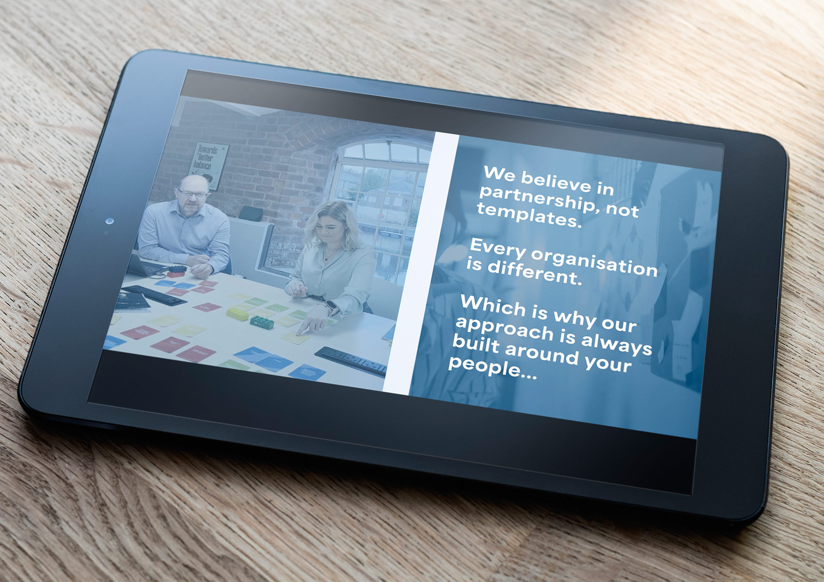 Blue Tree Consulting promotional website promotional film messaging