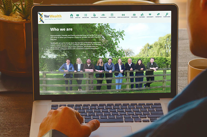 YorWealth laptop