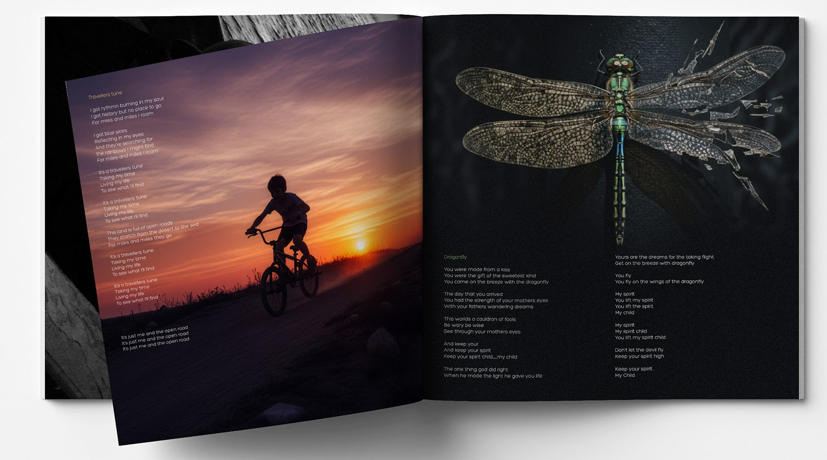 Liptrot, Travellers Tunes, album artwork booklet