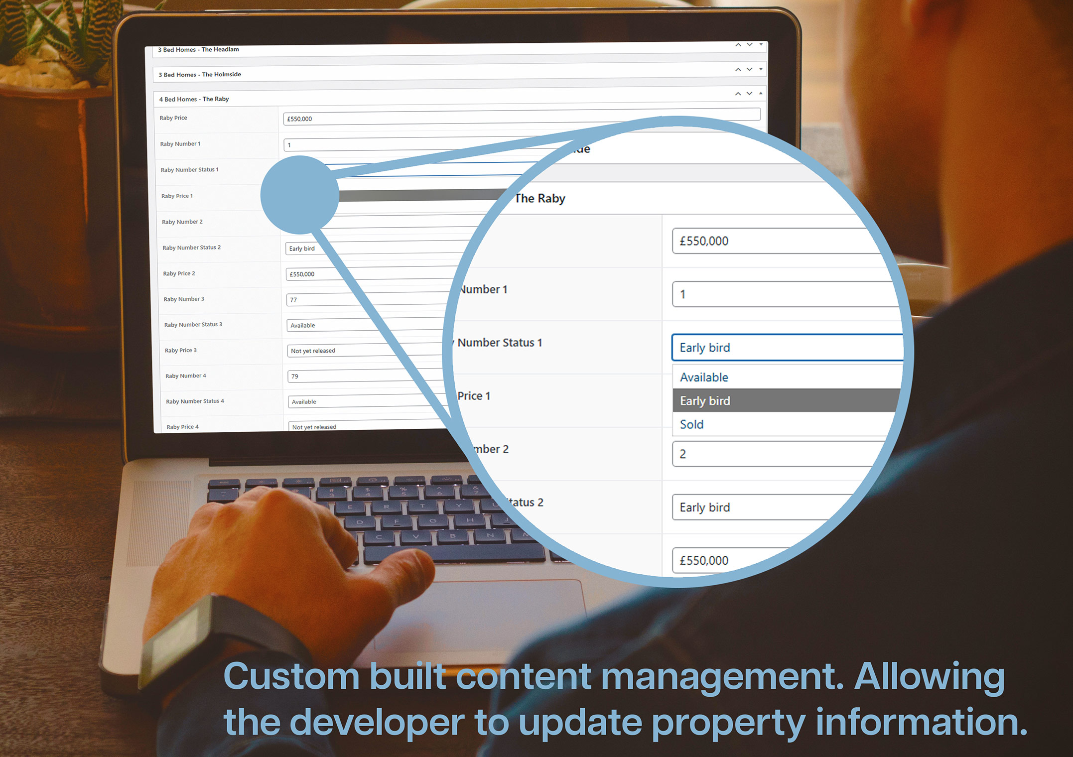 Spa Gardens, Gainford website content management system