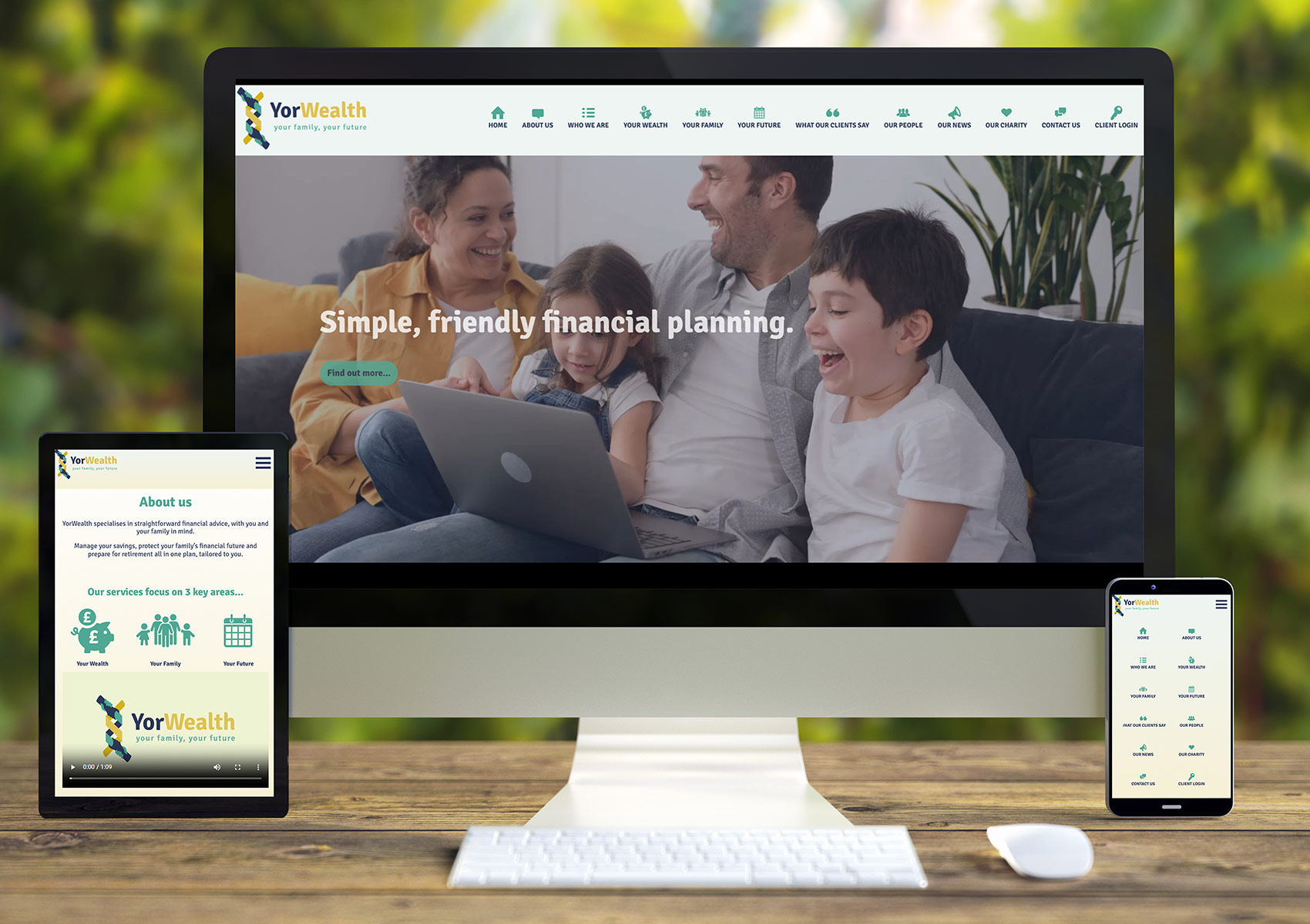 YorWealth website all devices